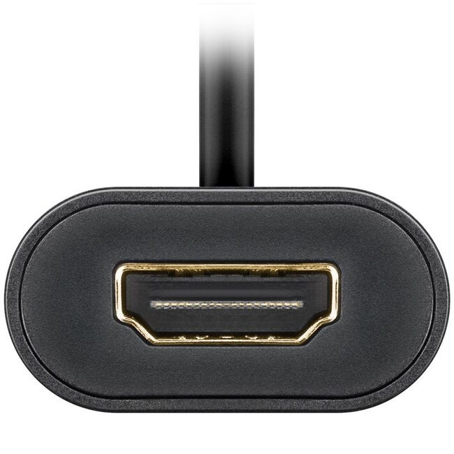 Goobay USB-C naar HDMI 4K 60Hz adapter / zwart - 0,20 meter