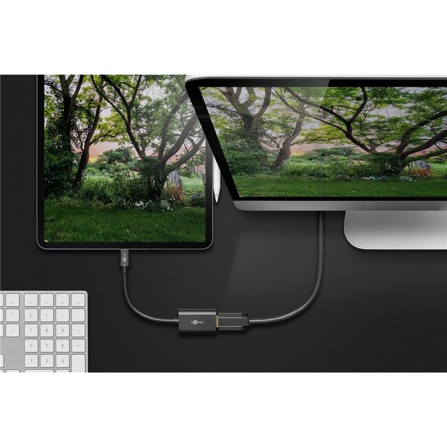 Goobay USB-C naar HDMI 4K 60Hz adapter / zwart - 0,20 meter