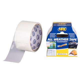 HPX HPX All Weather Tape 48mm / 5m / transparant