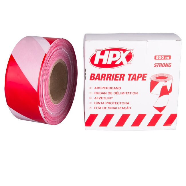 HPX afzetlint 70mm / 500m / rood/wit