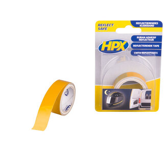 HPX HPX Reflect Safe reflecterende tape 19mm / 1,5m / geel