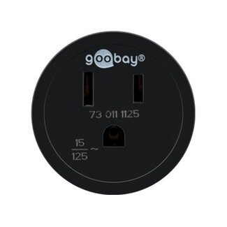 Goobay Reisadapter Verenigde Staten en Japan (type B) naar Europa (geaard) / zwart