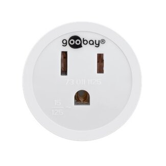 Goobay Reisadapter Verenigde Staten en Japan (type B) naar Europa (geaard) / wit
