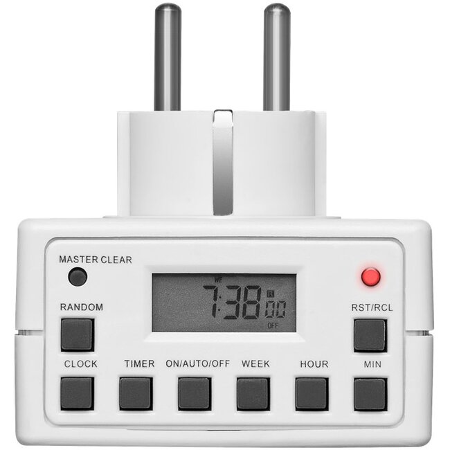 Goobay compacte tijdschakelklok - digitaal (10 programma's per week) - voor binnen / wit