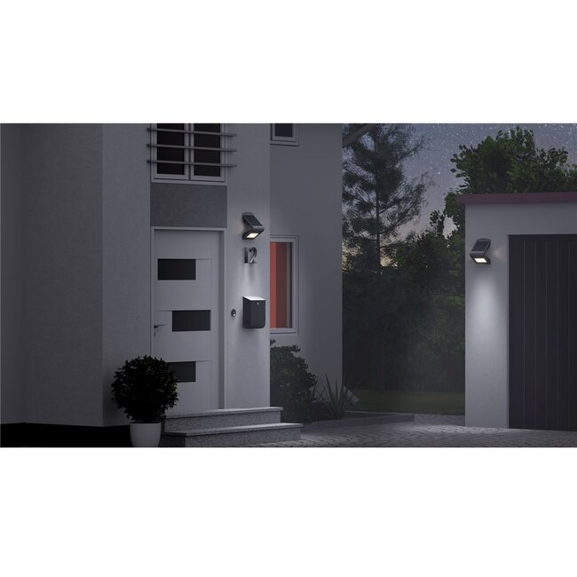 Goobay solar LED-wandlamp met bewegingssensor voor buiten - 3,2W / wit