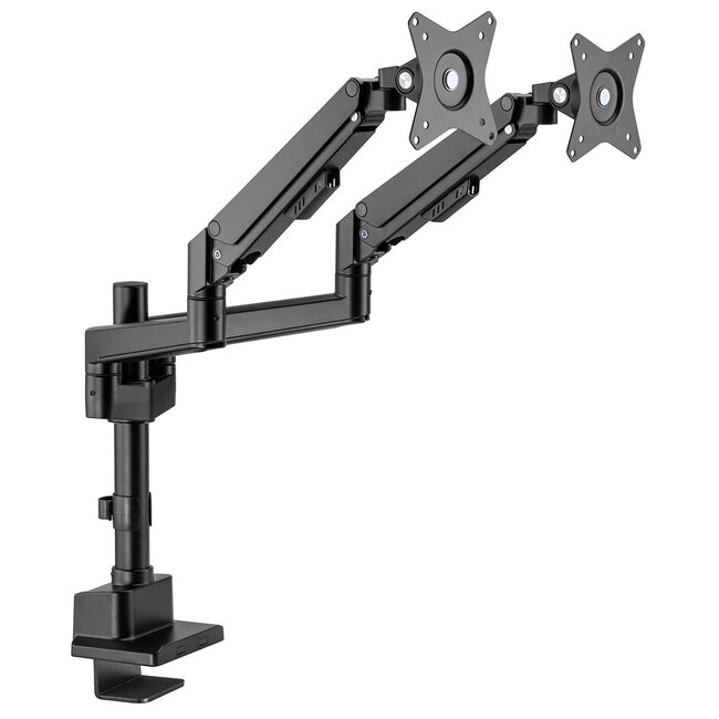 My Wall bureaubeugel voor 2 monitoren tot 32 inch / interactief / zwart