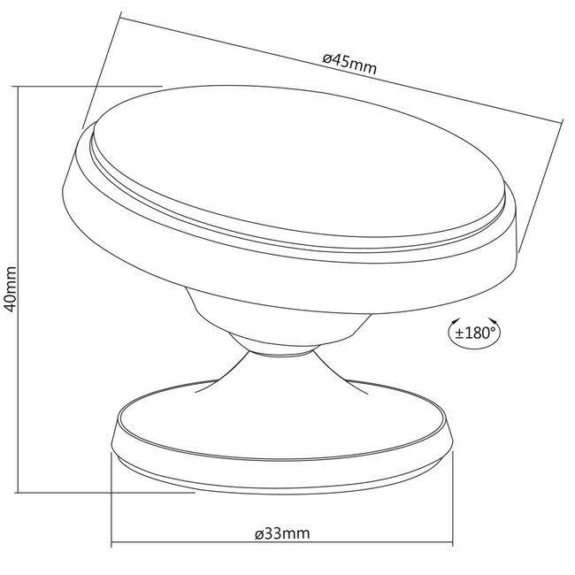 My Wall compacte dashboard autohouder met magneet voor smartphones / zwart