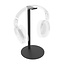 Cavus premium tafelstandaard voor hoofdtelefoons en headsets - ronde voet / zwart