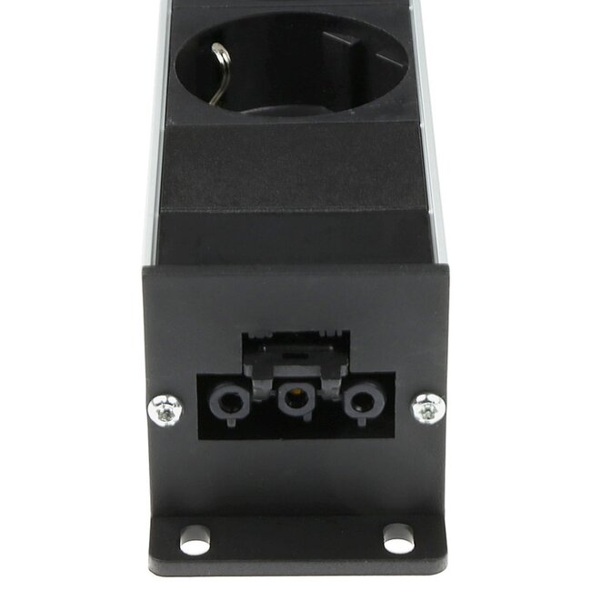 Plenty stekkerdoos met Prolink installatiestekker en 3 contacten / zwart/zilver