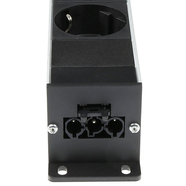 Plenty stekkerdoos met Prolink installatiestekker en 4 contacten / zwart/zilver