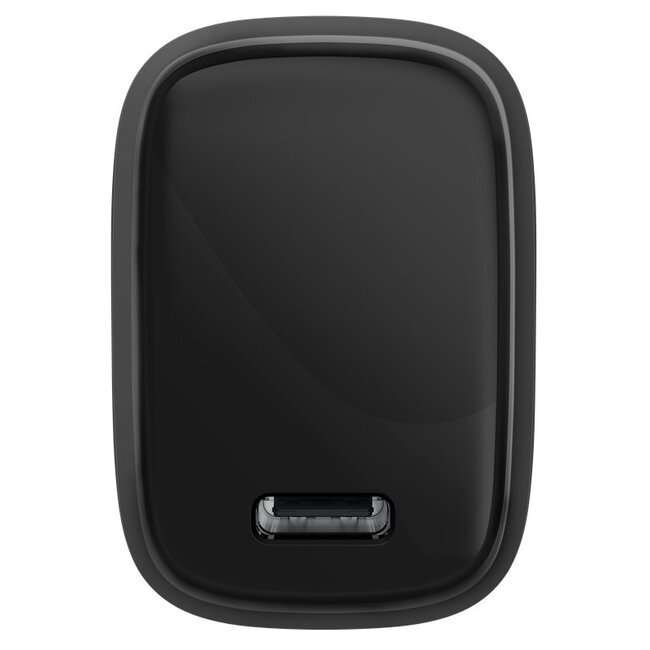 USB-C PD 20W thuislader met 1 poort en losse 8-pins Lightning - USB kabel / zwart - 1 meter