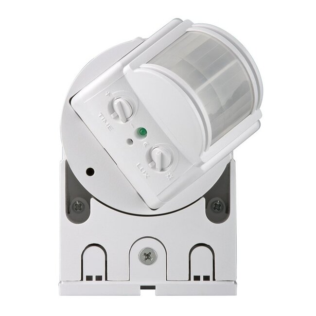 Goobay PIR bewegingssensor voor buiten (IP44) - 12m bereik - muurbevestiging / wit