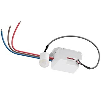 Goobay Goobay PIR bewegingssensor - 6m bereik - inbouw met losse sensor / wit