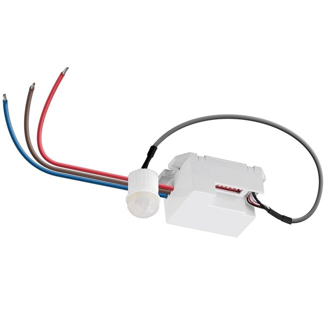 Goobay PIR bewegingssensor - 6m bereik - inbouw met losse sensor / wit