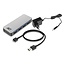 ACT USB hub met 4 poorten - USB3.0 - externe voeding / aluminium - 0,50 meter