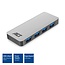 ACT USB hub met 4 poorten - USB3.0 - externe voeding / aluminium - 0,50 meter