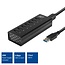 ACT USB hub met 7 poorten - USB3.0 - externe voeding / zwart - 1 meter