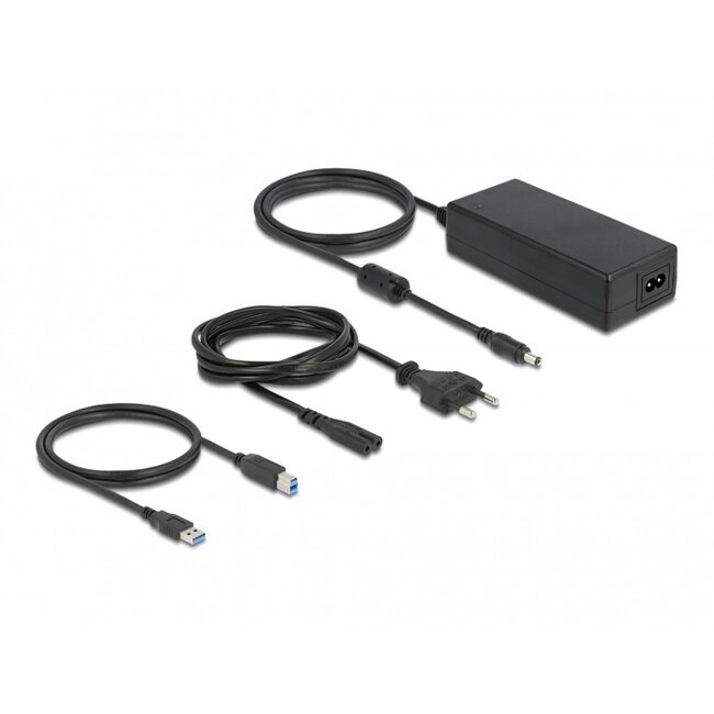 DeLOCK USB hub met 16 poorten en aan/uit schakelaars - USB3.0 - externe 12V voeding / grijs - 1 meter