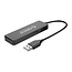 Orico USB hub met 4 poorten - USB2.0 - busgevoed / zwart - 0,30 meter