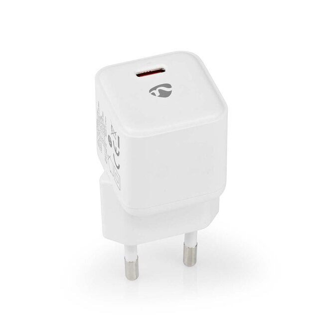 Nedis thuislader met 1 USB-C PD poort - Smart IC - 20W / wit