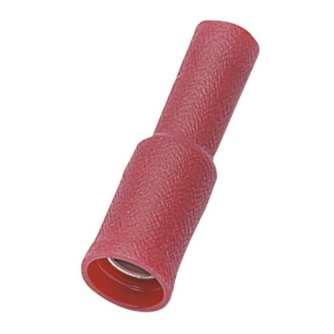 Ronde kabelschoen (v) - 4,0mm / rood (100 stuks)