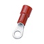 Ring kabelschoen (m) - 4,3mm (M4) / rood (100 stuks)