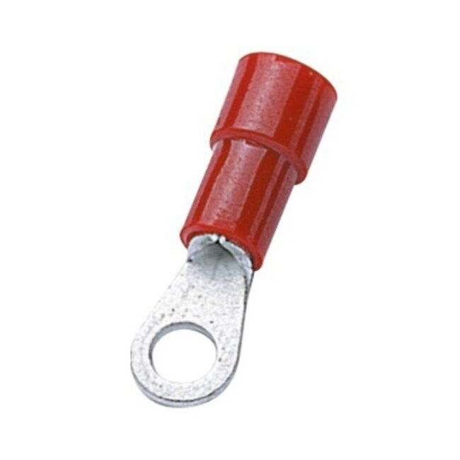 Ring kabelschoen (m) - 8,4mm (M8) / rood (100 stuks)