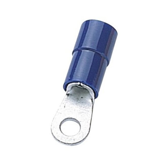 Ring kabelschoen (m) - 4,3mm (M4) / blauw (100 stuks)