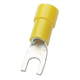 Elematic Vork kabelschoen (m) - 4,3mm (M4) / geel (100 stuks)