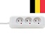 Brennenstuhl Eco-Line stekkerdoos met 3 contacten / wit (België) - 1,5 meter