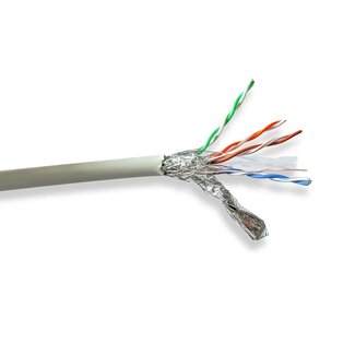 Nedis Nedis S/FTP CAT6 Gigabit netwerkkabel met flexibele aders - AWG27 - LSZH / grijs - 100 meter