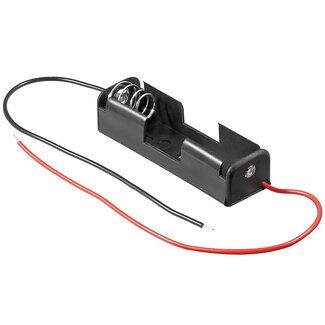 Goobay Batterijhouder voor 1 AA-batterij - kabel met open einde