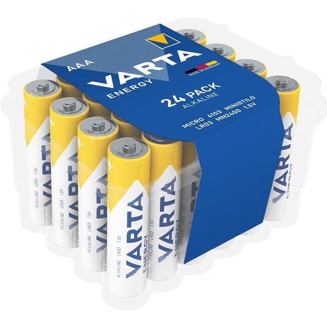 Varta AAA (LR03) Energy batterijen - 24 stuks in blister