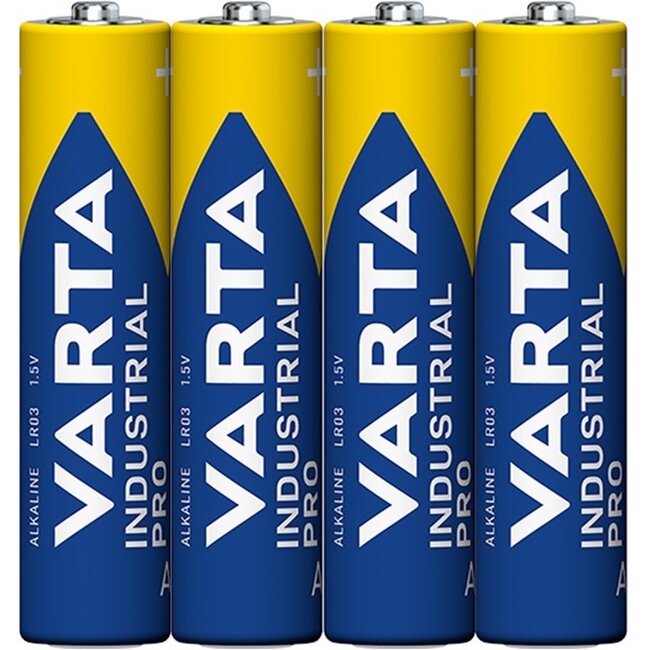 Varta AAA (LR03) Industrial Pro batterijen - 4 stuks