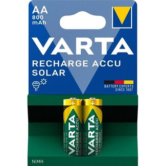 Varta Varta AA (HR6) Recharge Accu Solar batterijen / 800 mAh - 2 stuks in blister