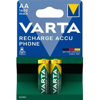 Varta Varta AA (HR6) Recharge Accu Phone batterijen / 1600 mAh - 2 stuks in blister