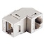 STP CAT6a 10 Gigabit Keystone module RJ45 - RJ45 - 90° haaks / gegoten zink