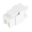 UTP CAT6 Gigabit Keystone module RJ45 - LSA - met afsluitcover / wit