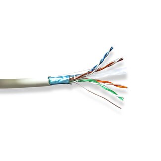 Nedis Nedis F/UTP CAT6 Gigabit netwerkkabel met flexibele aders - AWG26 / LSZH / grijs - 305 meter