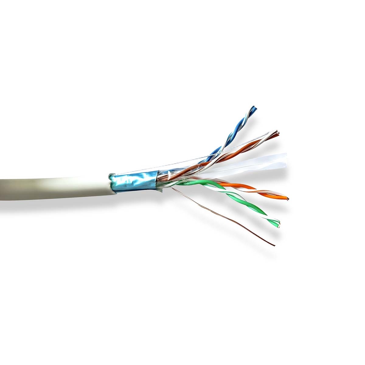 Netwerk Kabel Rol | CAT6 | Stranded | F/UTP | Koper | 305.0 m | Binnenshuis | Rond | LSZH | Grijs |