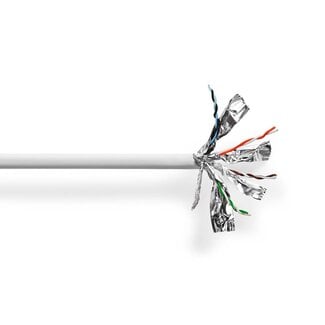 Nedis Nedis S/FTP CAT6 Gigabit netwerkkabel met vaste aders - AWG24 / LSZH / grijs - 305 meter