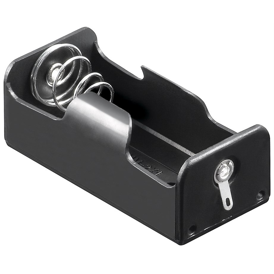 Goobay 12473 Batterijhouder 1 C (baby) Soldeeraansluiting (l x b x h) 25 x 60.5 x 30 mm