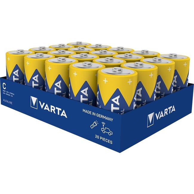 Varta C (LR14) Industrial Pro batterijen - 20 stuks in doos