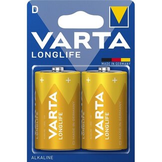 Varta Varta D (LR20) Longlife batterijen - 2 stuks in blister