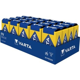 Varta Varta E (6LR61) 9V Industrial Pro batterijen - 20 stuks in doos