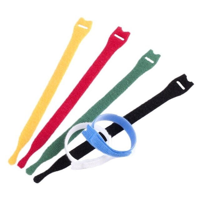 Velcro One-Wrap klittenband kabelbinders 150 x 12mm / geel (25 stuks)