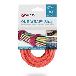 Velcro Velcro One-Wrap klittenband kabelbinders 150 x 12mm / oranje (25 stuks)