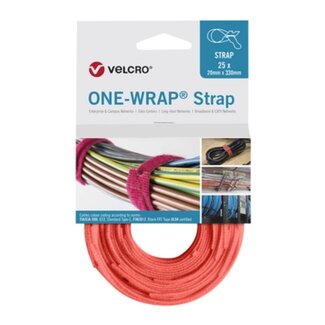 Velcro Velcro One-Wrap klittenband kabelbinders 330 x 12mm / oranje (25 stuks)