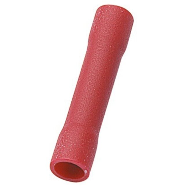 Kabelschoen doorverbinding - 4,3mm / rood (100 stuks)