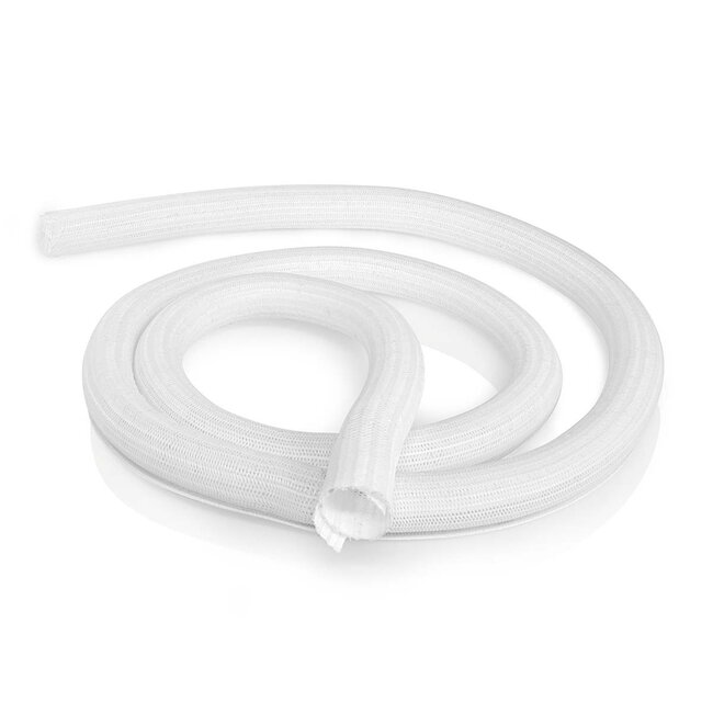 Nedis nylon kabelsleeve zelfsluitend - 30mm / wit - 2 meter